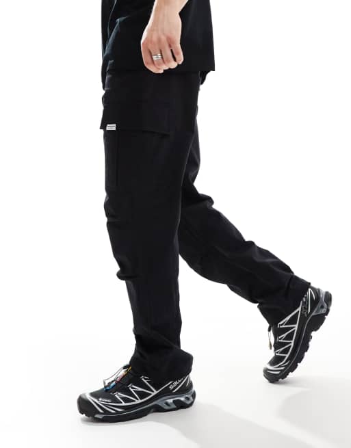 Sixth June cargo pant with large pocket detail in black | ASOS