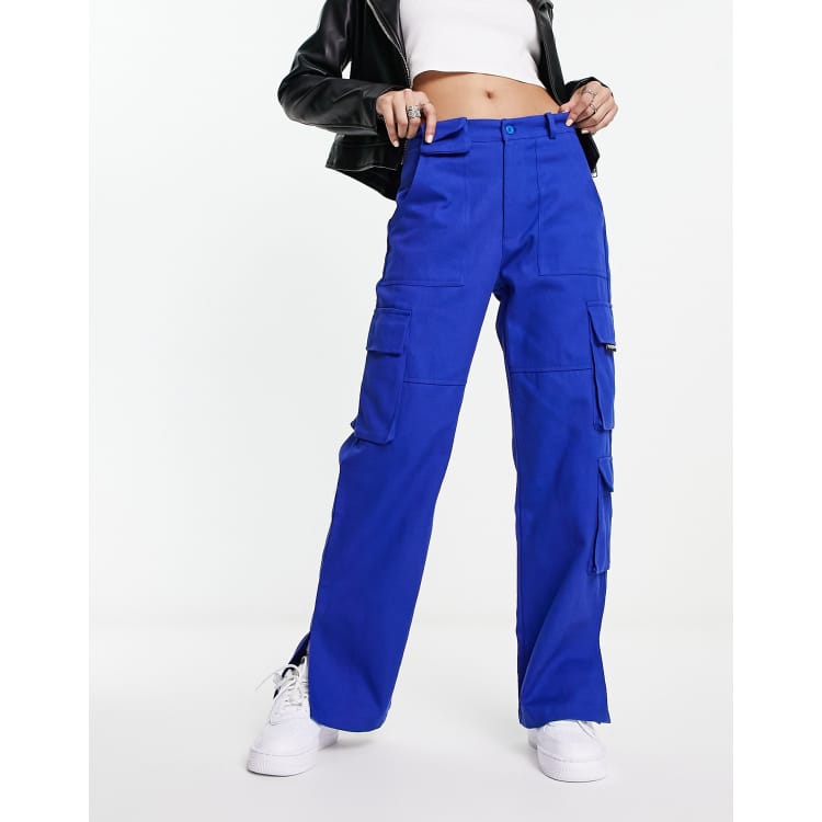 Blue Cargo Pants for Women