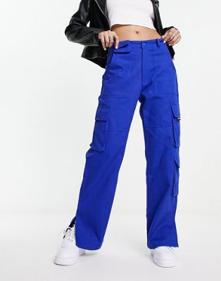 Sixth June cargo trousers in blue - ASOS Price Checker
