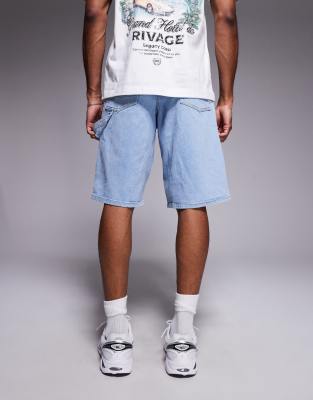 SINNERS ATTIRE デニム ショート パンツ Carpenter Denim Shorts Sinners Attire Black Carpenter Denim Shorts