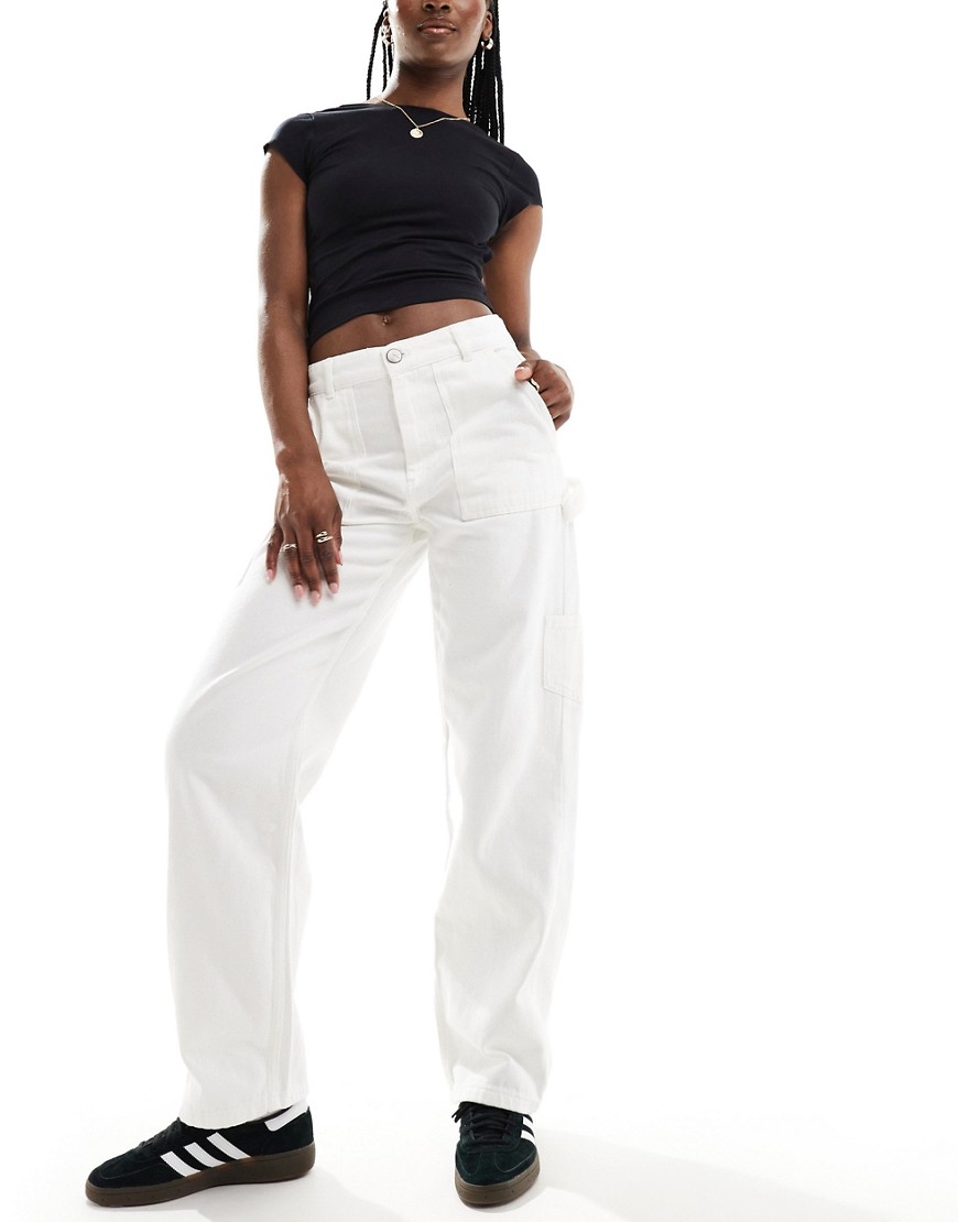 Sixth June carpenter trousers in white