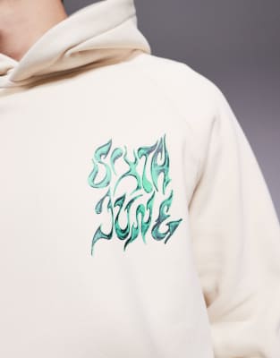 Sixth June Chrome Logo Back Print Hoodie