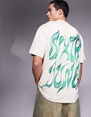 Tシャツ・カットソー ETMON Ribbon Twisted TShirt, Cream MUSINSA | ETMON Ribbon Twisted T-Shirt, Cream