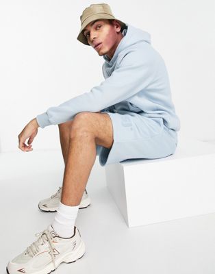 Sixth June co-ord heavyweight jersey shorts in light blue