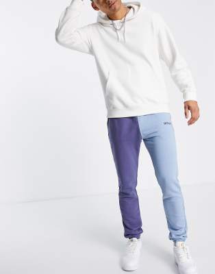 Sixth June colourblock joggers in blue - ASOS Price Checker