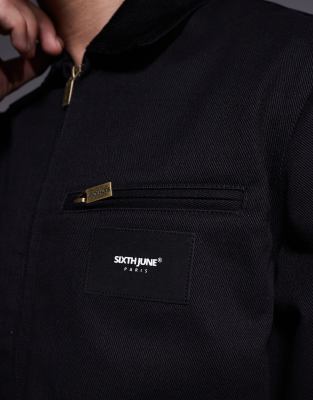 Sixth June Contrast Collar Trucker Jacket