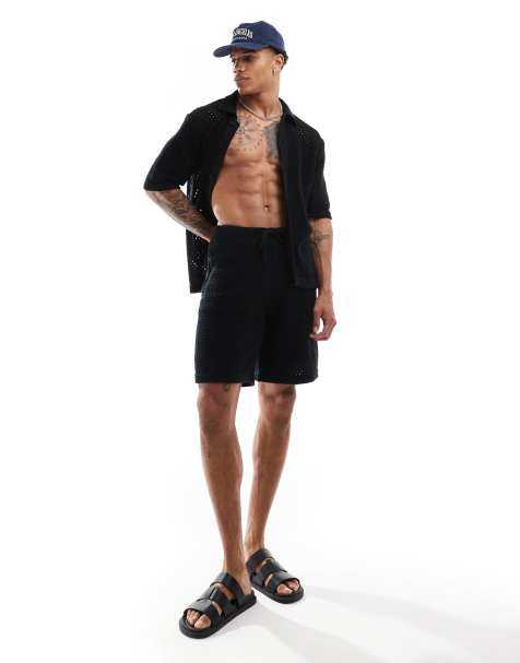 Sixth June crochet shorts in black - part of a set - view 1
