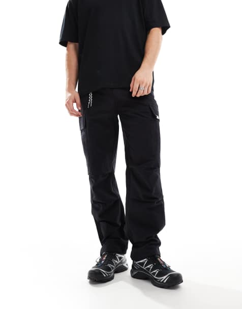 Sixth June cargo pant with large pocket detail in black