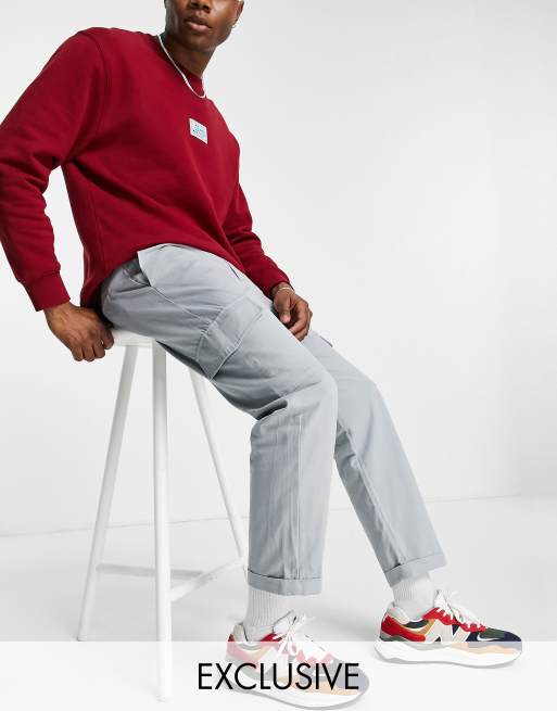 Sixth June daily utility cargo pant in gray exclusive to ASOS