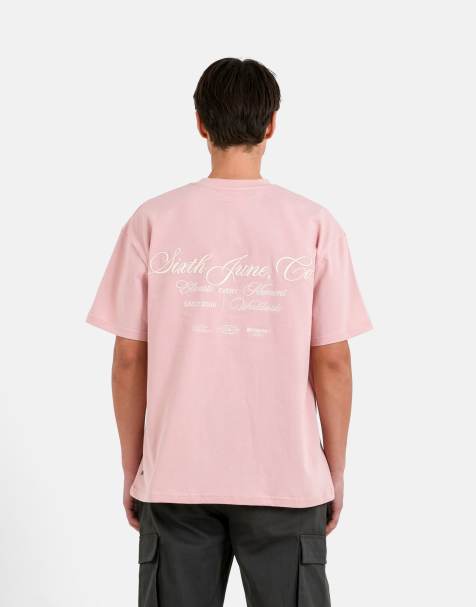 Sixth June – Elevate – T-Shirt in Rosa mit Stickerei - view 1