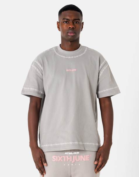 Sixth June - Eminence Atelier - T-shirt a maniche corte grigia - view 1