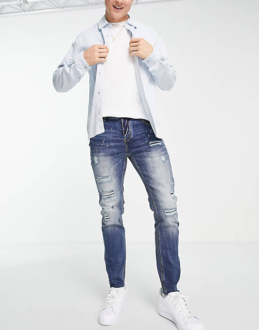 Herren Bekleidung Jeans Enge Jeans jeans in Blau für Herren Sixth June 