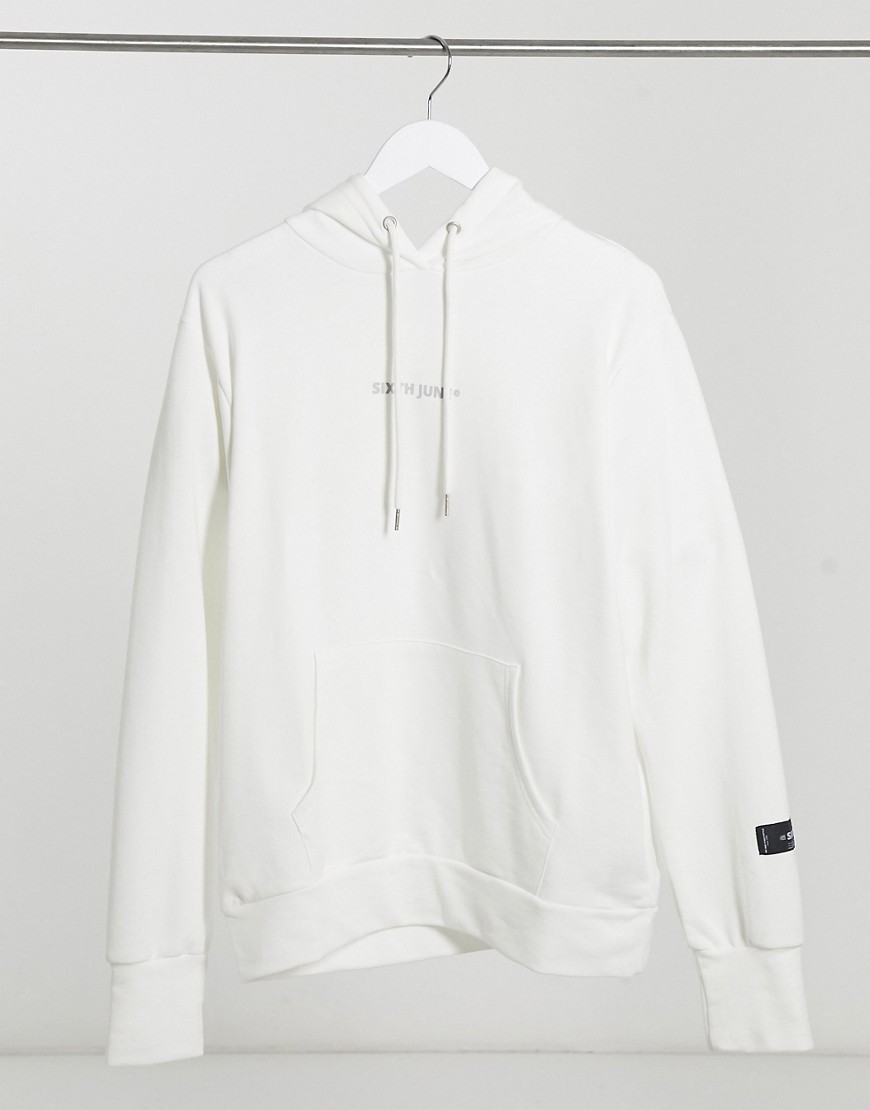 Sixth June essential hoodie in white