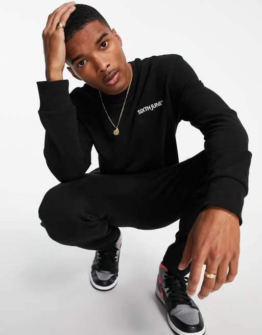 Sixth June essential tracksuit in black
