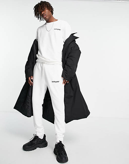 Sixth June essential tracksuit in off white