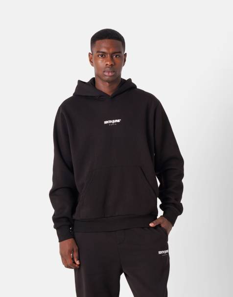 Sixth June - Essentiel - Hoodie met logo in zwart - view 1
