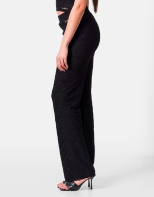 Sixth June - Fantasy - Strukturierte Hose in Schwarz