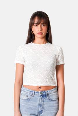 Fantasy - Top texturé sans manches - Blanc M