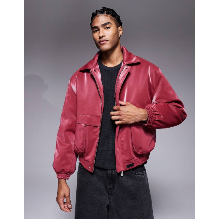 ジャケット・アウター archive single leather blouson Bordeaux ジャケット・アウター archive single leather blouson Bordeaux