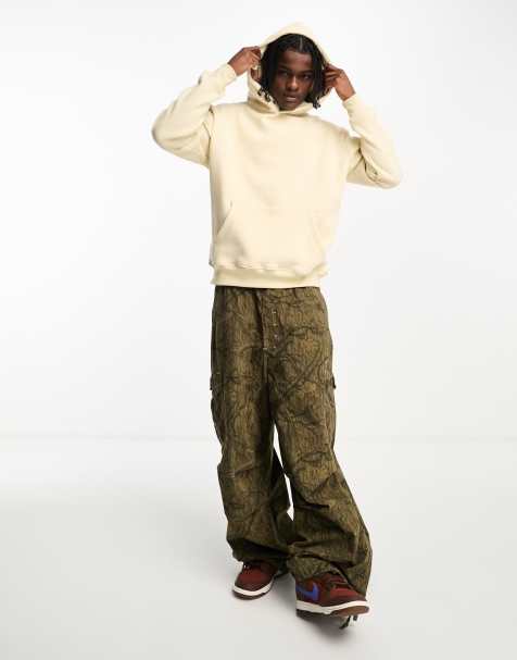 Sixth June fear embroidered hoodie in beige - view 1