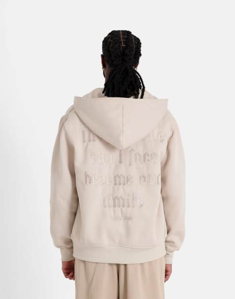Sixth June - Fear - Felpa con cappuccio e zip beige - view 1