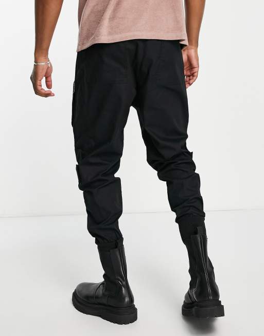 SIXTH JUNE PARIS Front Zip 3D Pocket Cargo Pants 22064-BLK - Karmaloop