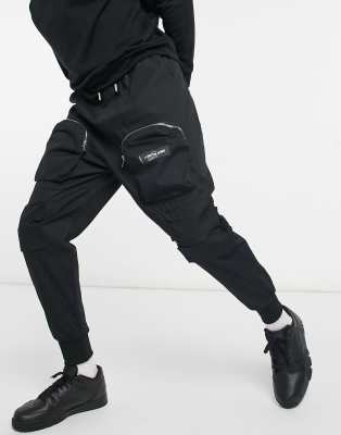 cargo joggers with zip pockets