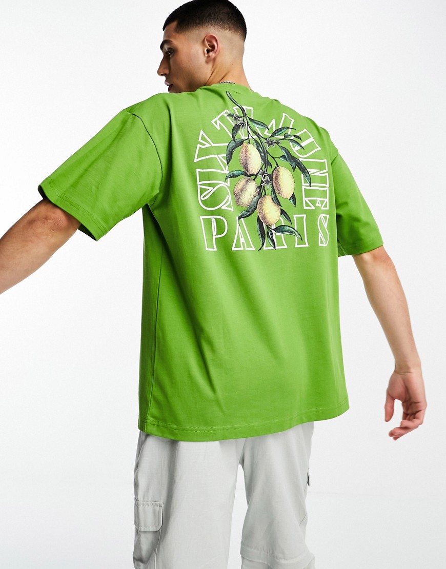 Sixth June fruit backprint T-shirt in green