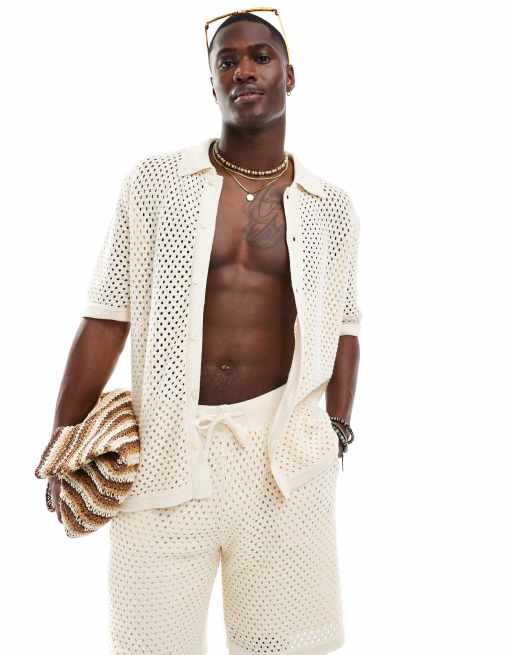 Sixth June - Gehaakte co-ord set in beige