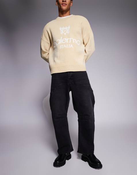 Sixth June – Gerade geschnittene Denim-Jeans in verwaschenem Schwarz - view 1