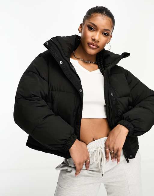 Sixth June - Gewatteerd puffer jack met afneembare mouwen in zwart