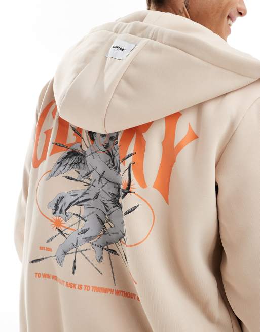 Back zipper hoodie shop