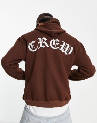 Sixth June gothic hoodie in brown - ASOS Price Checker