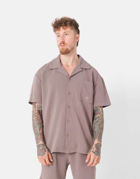 Sixth June – Hemd aus Kreppstoff in Beige - view 1