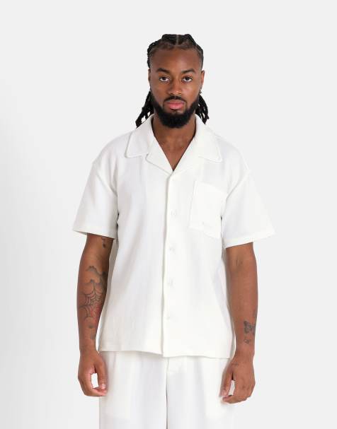 Sixth June – Hemd aus Kreppstoff in Weiß - view 1