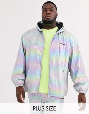 Holographic jacket plus size sale