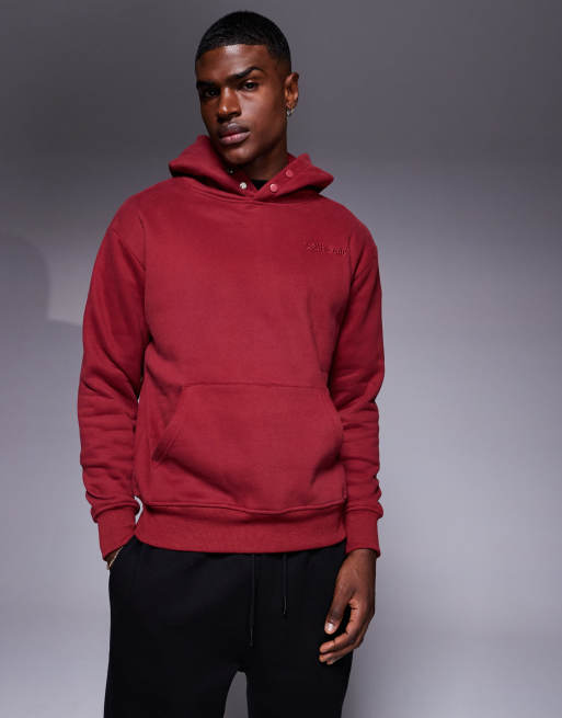 Sixth June - Hoodie met borduursel in bordeauxrood, 4 van 4