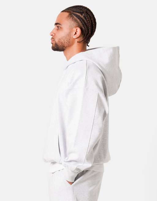 Sixth June - Hoodie met geborduurd hart in lichtgrijs, 2 van 4