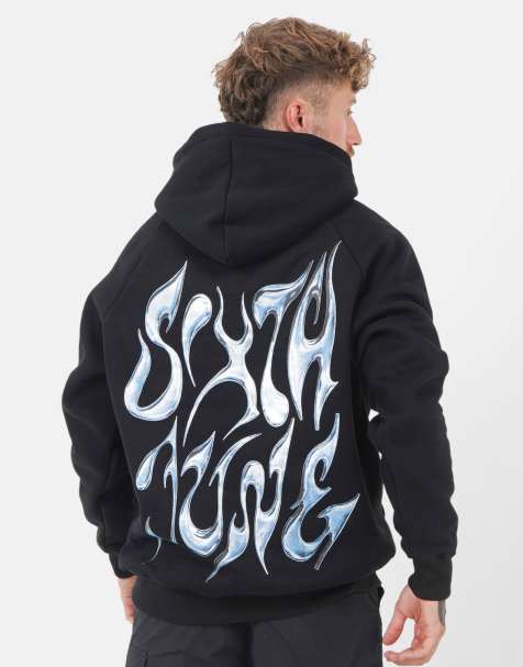 Sixth June - Hoodie met print in zwart - view 1