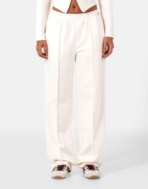 Sixth June - Joggers bianchi a coste con cuore e numero 6 - view 1