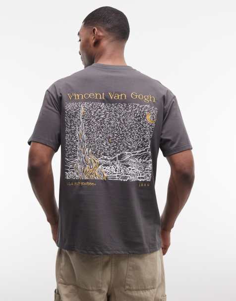 Sixth June LA Nuit Etoilee printed t-shirt in washed black - view 1