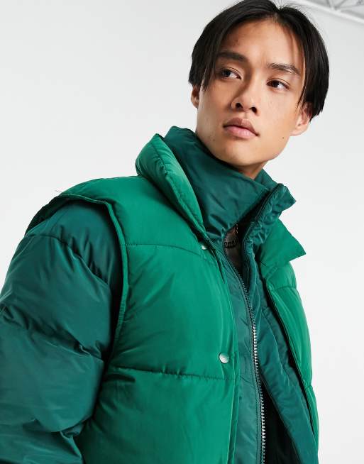 Layering with a green jacket for Fall