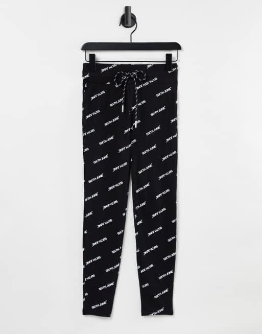 Sixth June - Leggings con grafica, colore nero