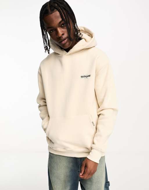 Sixth June lighetning hoodie in off white ASOS