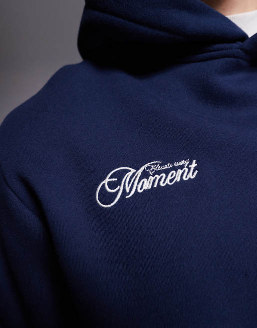 Sixth June logo back print hoodie in navy | ASOS