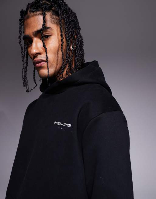 Sixth June logo motif back print hoodie in black | ASOS