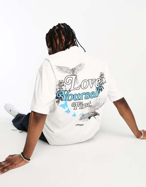 Sixth June - Love Yourself - T-shirt bianca