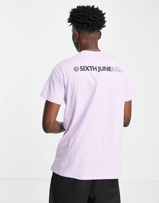 Sixth June - Lyslilla T-shirt med logoprint bagpå - Del af sæt, 4 af 4