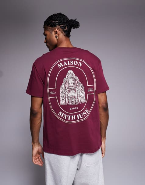 Sixth June – Maison – Vinröd t-shirt - view 1