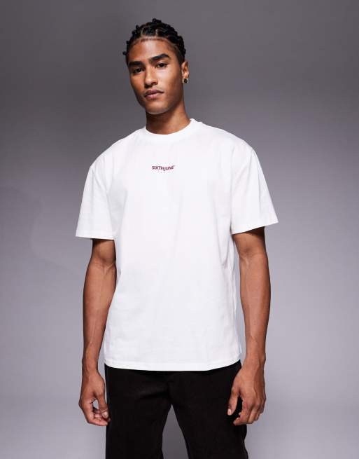 Sixth June – Naturvit t-shirt med tryck baktill, 3 av 5
